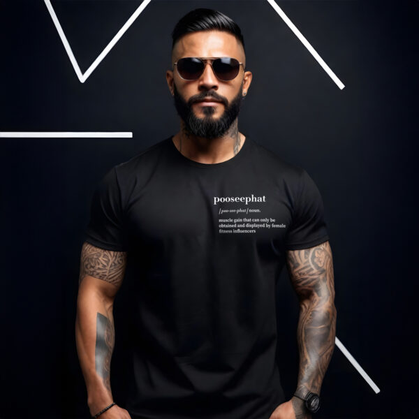 POOSEEPHAT Definition Men’s Black Tee