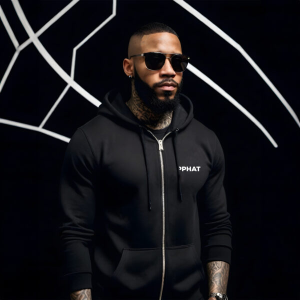 POOSEEPHAT Definition Men’s Black Hoodie