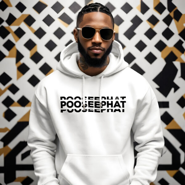 POOSEEPHAT Men’s White Hoodie